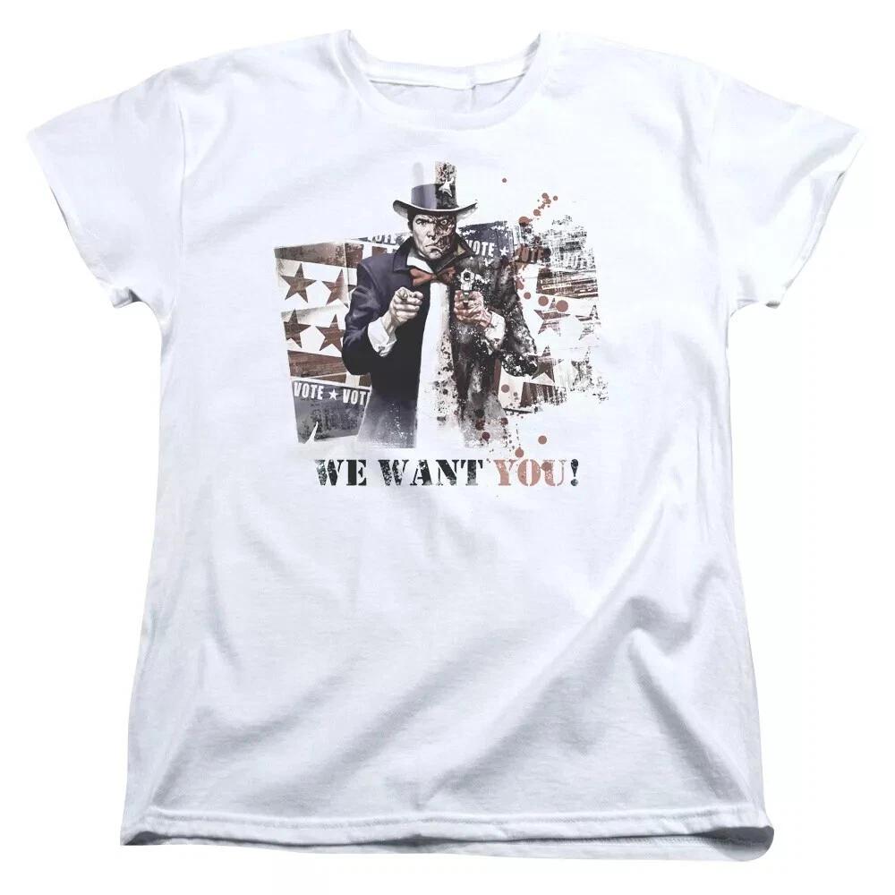 Batman Arkham City  We Want You  Women s T-Shirt 4XL
