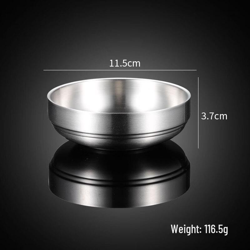 QianXing 304 Stainless Steel Double-Layer Round Plate Set