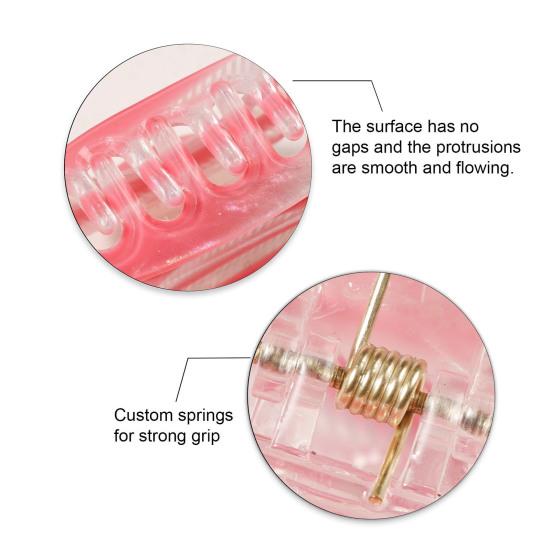 Hair Claw Triangle Hollow Design Back Head Hair Clip Anti-slip Teeth Strong Grip Shower Hair Clamp Versatile Use Hair Accessory