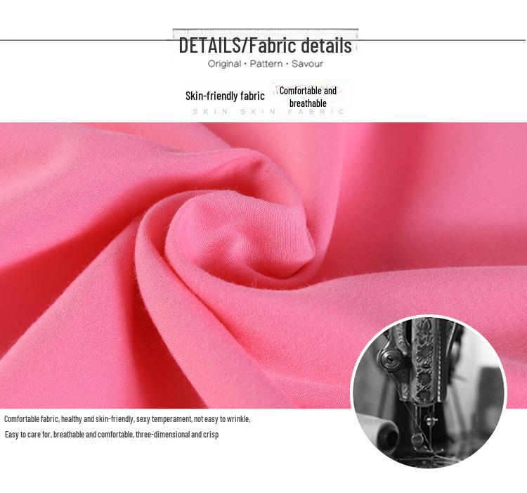 2025 Sommer Rosa Französisches Langes Kleid für Kinder - High-End, Kalter Stil mit Gemäßigter Taille und Puffärmeln