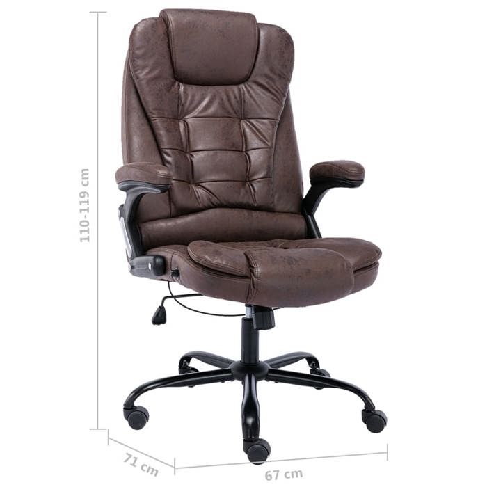 VidaXL Office Chair Computer Chair Reclining Ergonomic Seat Indoor Office Chair Adjustable Height 20577