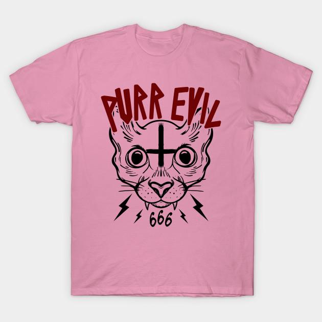 T Shirt Women Purr Evil Satanic Cat Occult Cat Funny Cat Occult Harajuku Print Kawaii Tshirt Summer Short Sleeve Female T-Shirt Top Tee