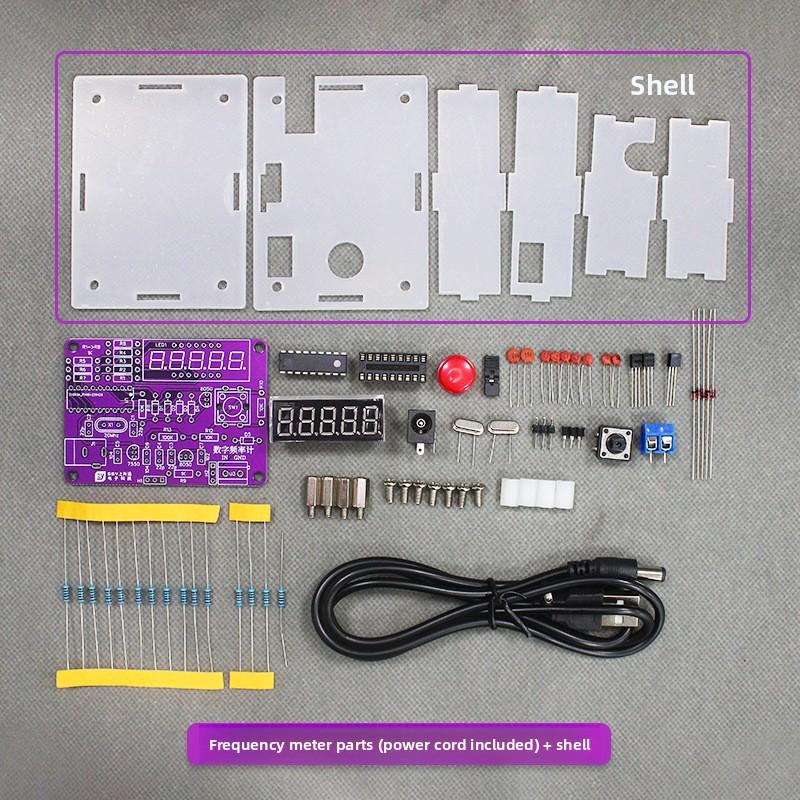 High Precision Digital Frequency Meter Kit, 1Hz-50MHz Crystal Oscillator Tester, DIY Soldering Assembly Circuit