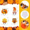 Sumind 24 Sets Fall Leaves Ornaments Decorations Autumn Fall Craft Kit for Kids Sets Owl Cutouts DIY Fun Pumpkin Owl Decoration Home Activities for