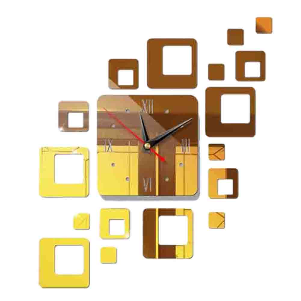 Wall Sticker Home Decoration Wall Crystal Mirror Clock