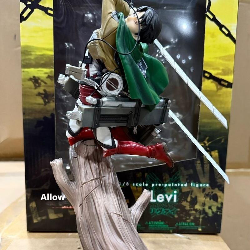 

Attack On Titan Levi Ackerman Renewal Model Anime Figure Pvc Trunk Battle Ornament Action Toy For Boys Anime Fans Birthday Gift