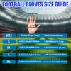 Polyester Football Gloves Adjustable Wrist Strap for Sports & Outdoor Activities Rugby Gloves Water Resistant Breathable  Gloves