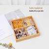 Bamboo 4-Compartment Snack & Fruit Tray