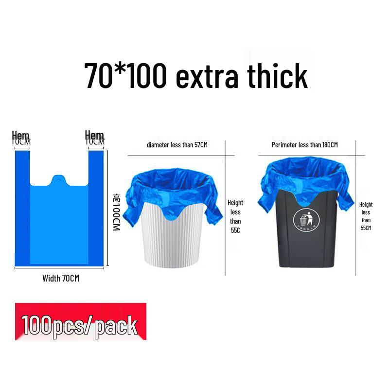 Verdikte Draagbare Zwarte Keuken Vuilniszakken - Duurzame Huishoudelijke Vuilniszakken in Veststijl