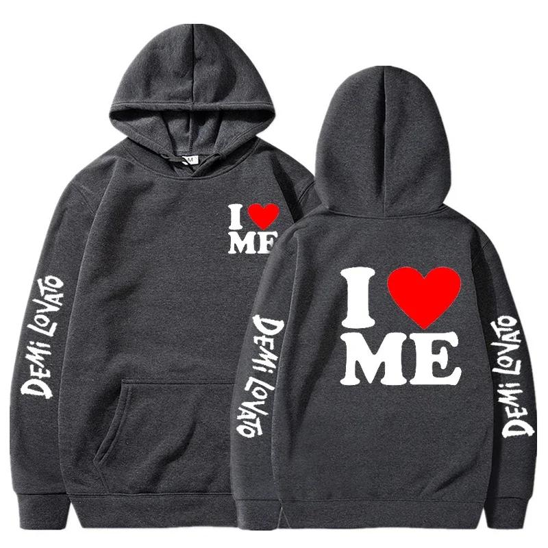 Demi Lovato Hoodies Men Fashion Letter Graphic Printed Sweatshirts Women Cool Harajuku Streetwear Hooded Pullover Jacket