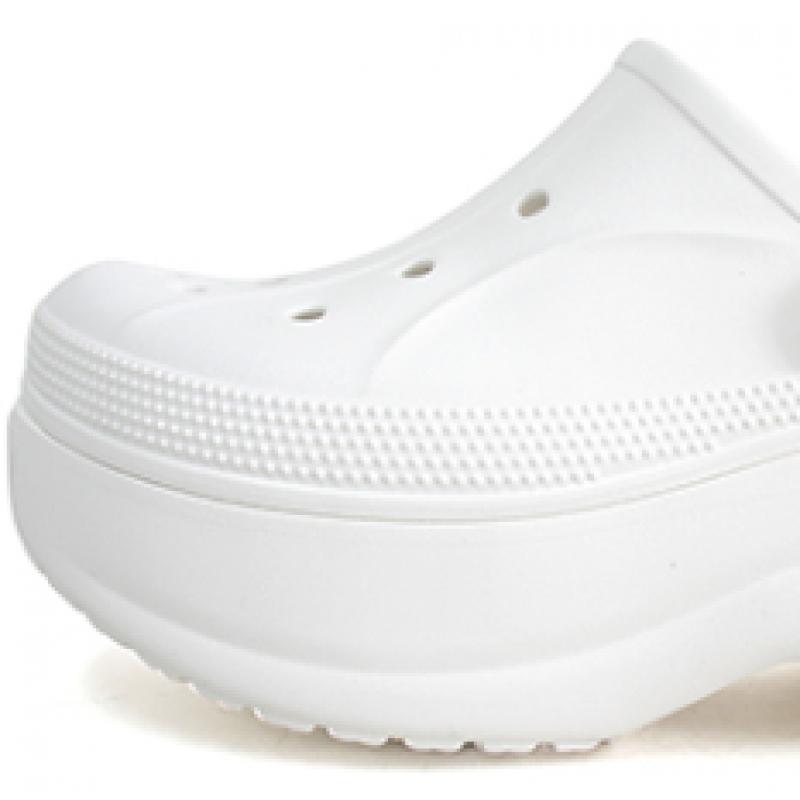 Crocs Bella Clog Damen S Plateau Hausschuh Weiß 210062 100