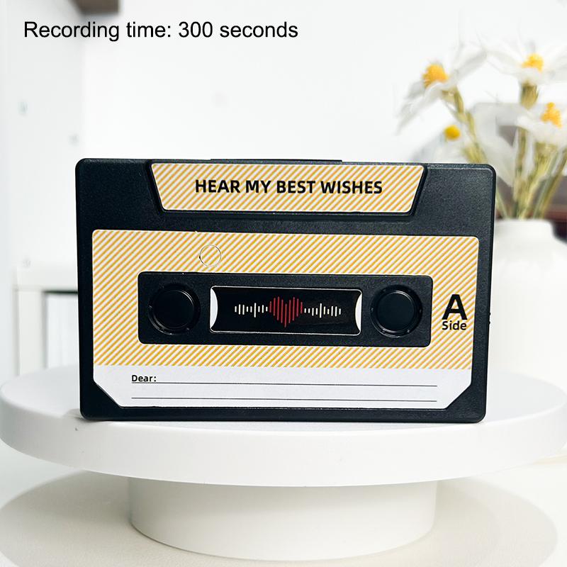 1 Stück Einzigartige Sprachaufgenommene Kassetten-Grußkarte Geschenk, Ein Sprechendes Geschenk, Perfekt Für Paare Und Familien.