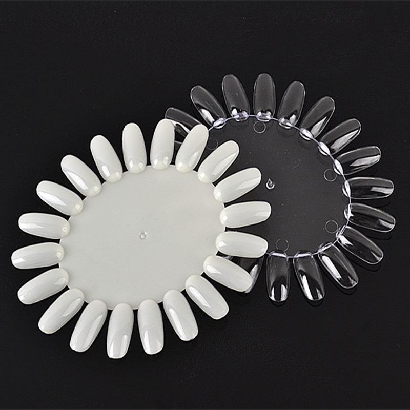 20-Color Oval Nail Polish Gel Display Board for Manicure