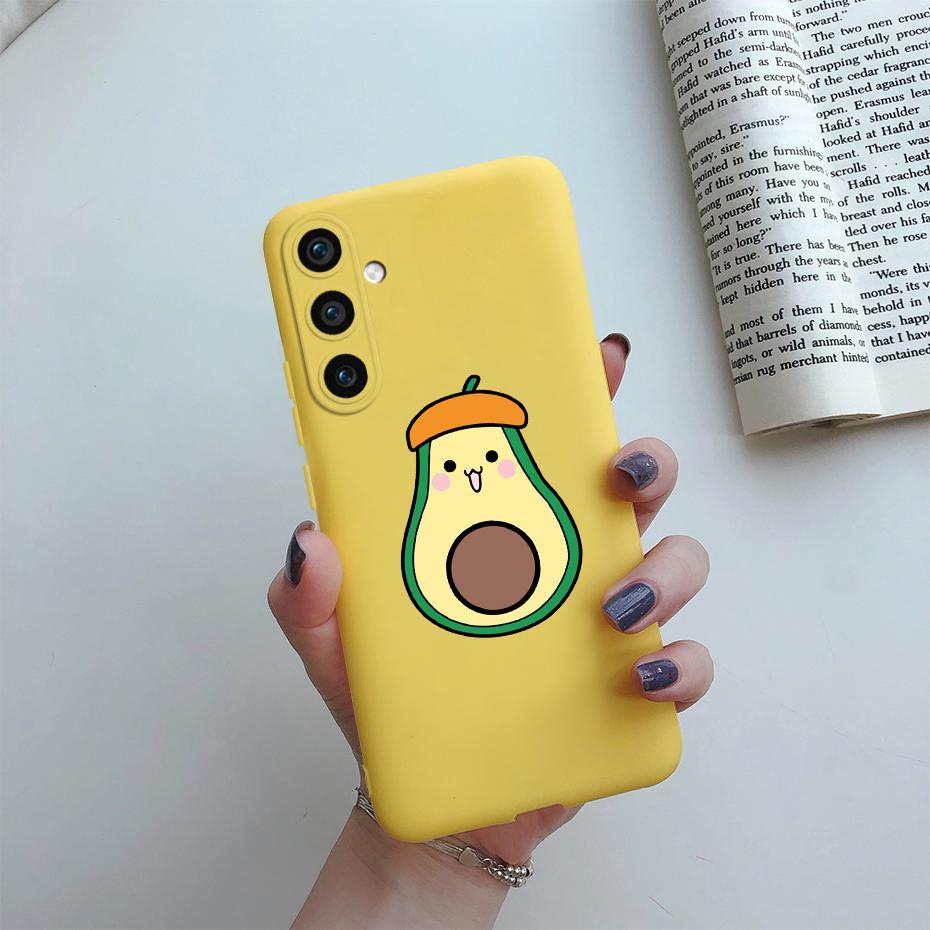 For Samsung Galaxy S23 FE 5G Matte Phone Case Cute Cat Cartoon Soft Silicone Back Cover For Samsung S23 FE S23FE S 23 FE 5G Case