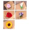 Special Paper Cards for Souvenirs 5Pcs DIY Dried Flower Greeting Cards, Handmade Note with Artificial Flowers, Jute Twine Atmospheric Photo Props Hang