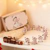 Alphabet Snowman Advent Calendar 2025 26 Days Pink Acrylic Christmas Countdown Ornaments with Letters A To Z Cute Hanging Decor