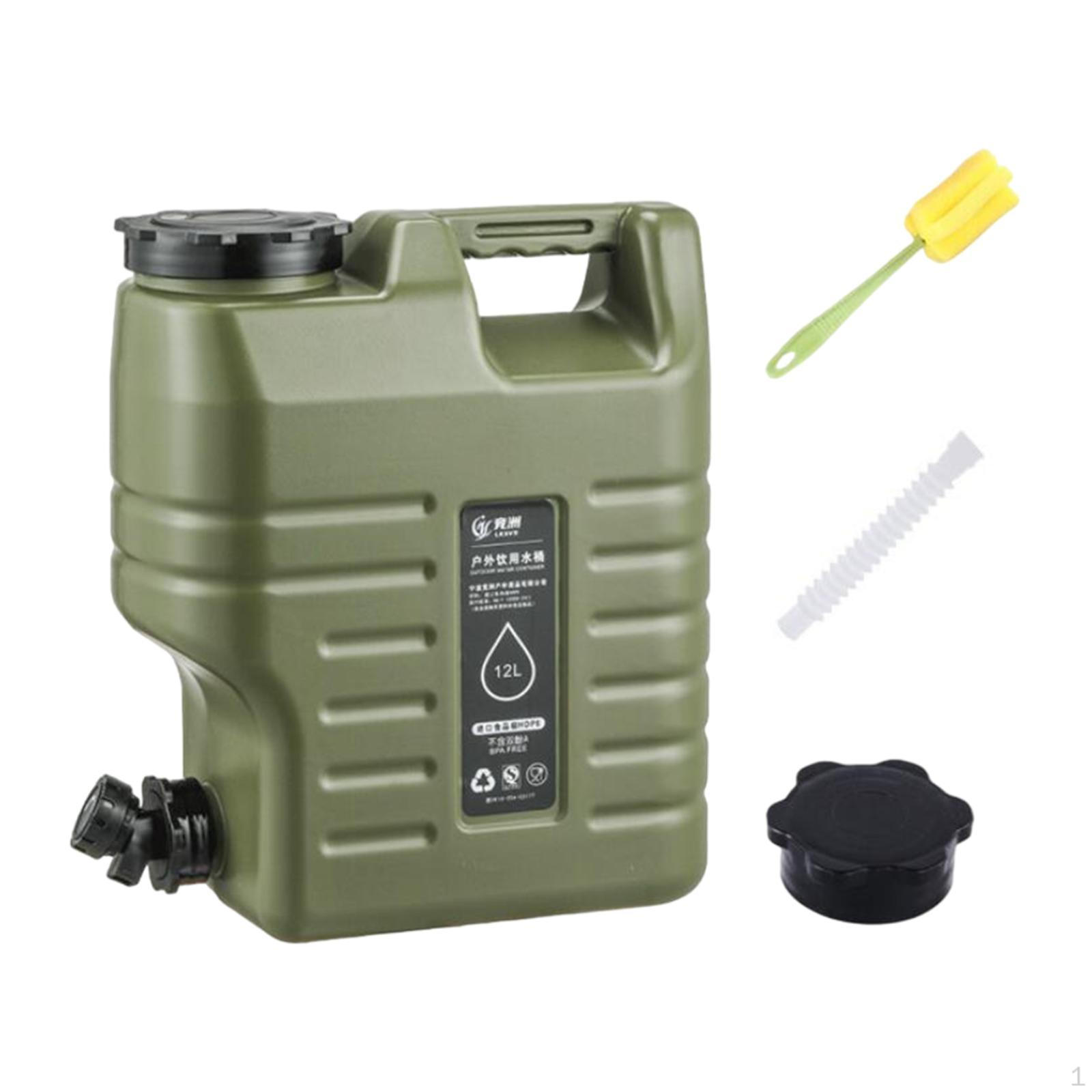 

Ведро для воды емкостью 12 л с краном, кувшин для хранения без протечек, для вождения зелёный