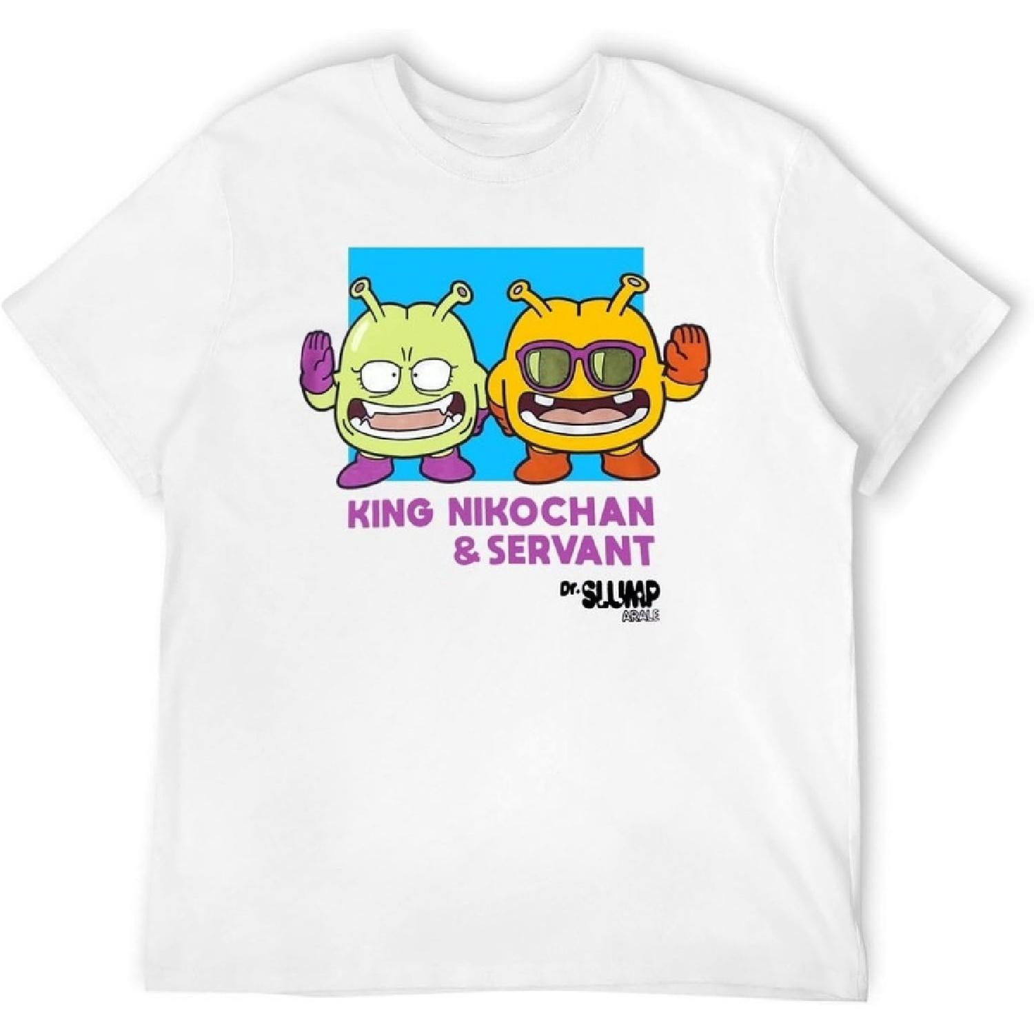 

Funny Manga Style Men s Cotton T-Shirt - Robot Girl and Unique Character Design XXXXXL білий