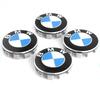 4 PZ 56/68mm Logo in ABS Per Coprimozzo Automobilistico Per BMW 50° Anniversario Nuova X1 X3 X5 X7 Serie 1 2 3 5 7 Raccordi Centrali Ruota.