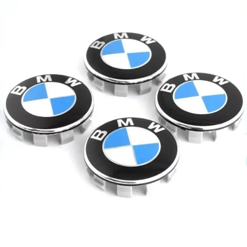 4 PZ 56/68mm Logo in ABS Per Coprimozzo Automobilistico Per BMW 50° Anniversario Nuova X1 X3 X5 X7 Serie 1 2 3 5 7 Raccordi Centrali Ruota.