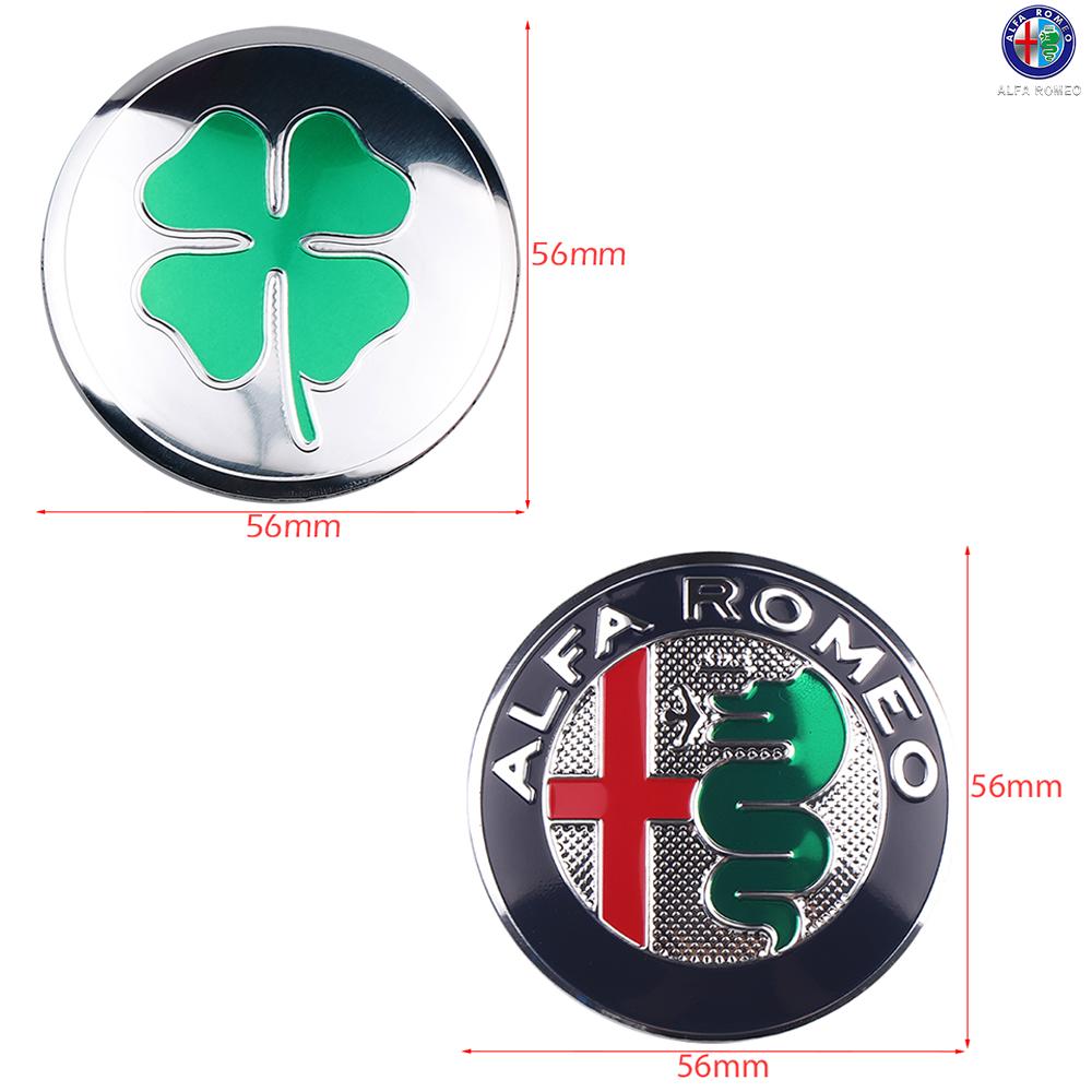 2026 Hot Sticker FOR 56mm For Alfa Romeo 159 156 Stelvio 147 Sportiva GT Mito Giulia Giulietta Metal Emblem Car Hub Stickers Sty