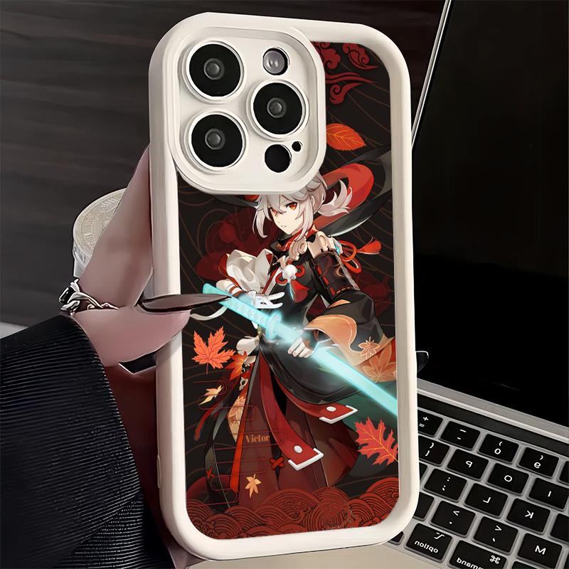 Phone Case for iPhone 17 Air 16E 15 16 Pro Max Genshin Impact Kazuha Cover 14 Plus 13 12 Mini Soft Shell Silicone Fundas