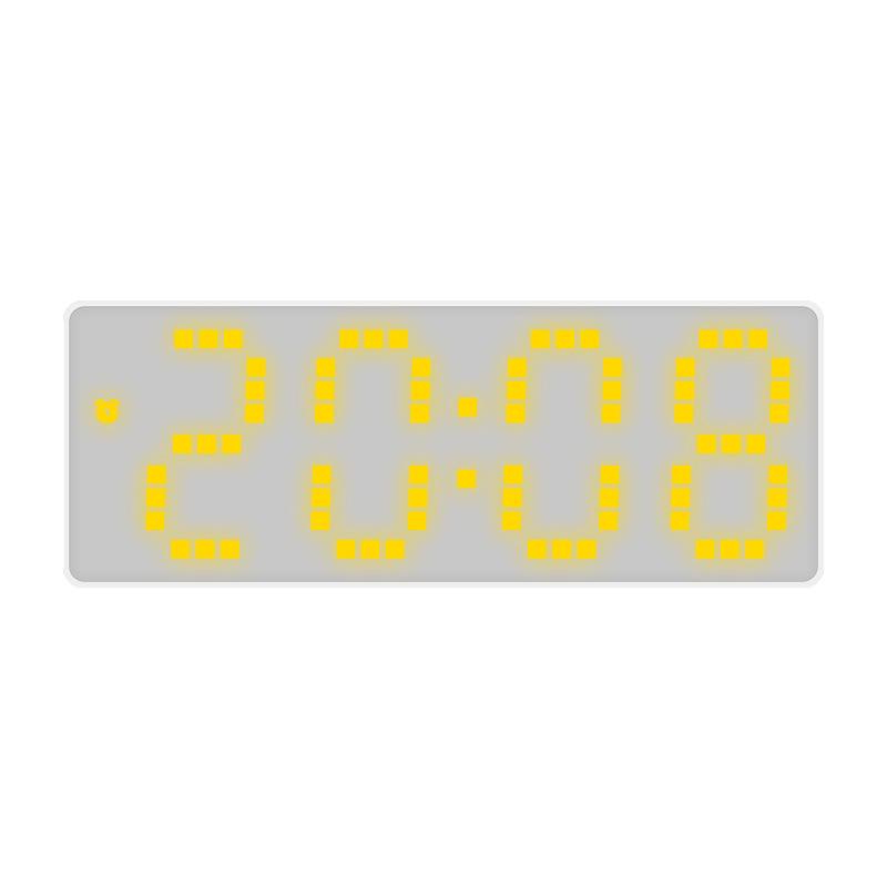 INS Fresh White NATO Style Student Alarm Clock - Simple Creative Design 8017.