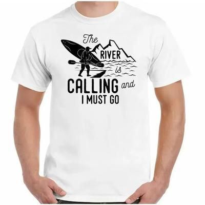 Kanu T-Shirt Kanu Kajak Kajakfahren Fluss Ruft Herren Lustiges Boot Top