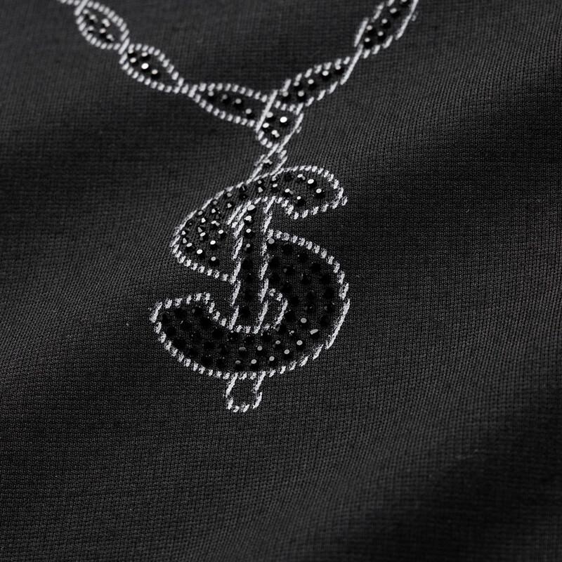 Dibenze Men's Plus Size Fashion Print Long-Sleeve Sweatshirt