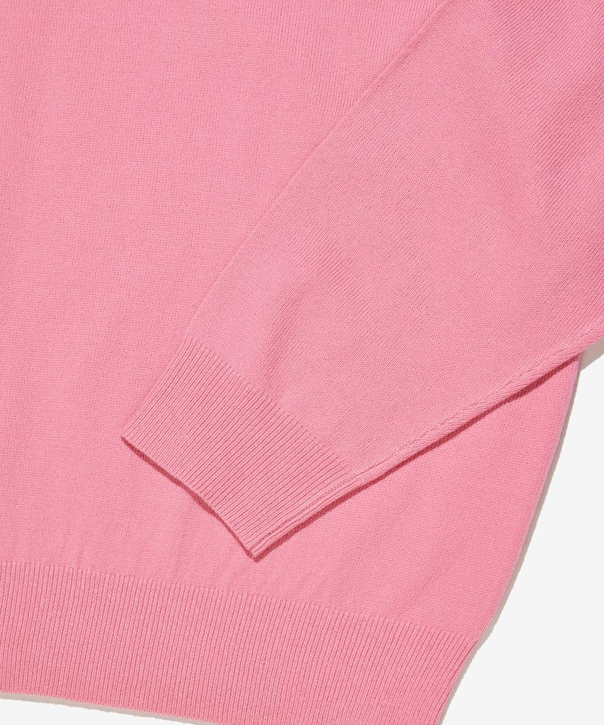 Seutaendeuobeo Crop Round Neck Knit [Dusty Rose]