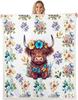 Forest Deer Blanket Soft Fleece Throw Nature Sunset Design Home Decor Camping Gift Kids Room