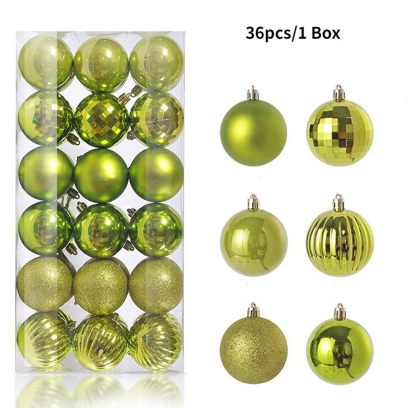 4CM Christmas Decoration Christmas Balls Hanging Xmas Tree Pendant for Home Party Decor 2025 New Year Navidad Gifts Ornaments