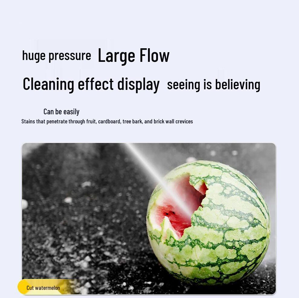 Portable High-Pressure Wireless Car Washer with Lithium Battery - Powerful Water Gun for Easy Car Cleaning