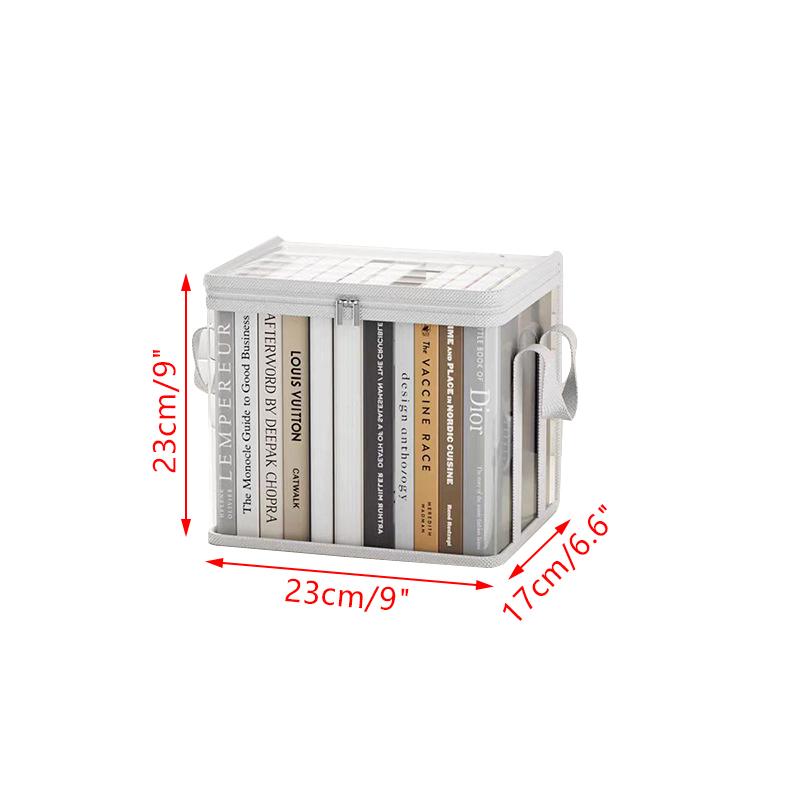 Toys Organization Student Book Storage Bag Large Capacity Foldable Portable Storage Box Transparent Dustproof Waterproof Clothes