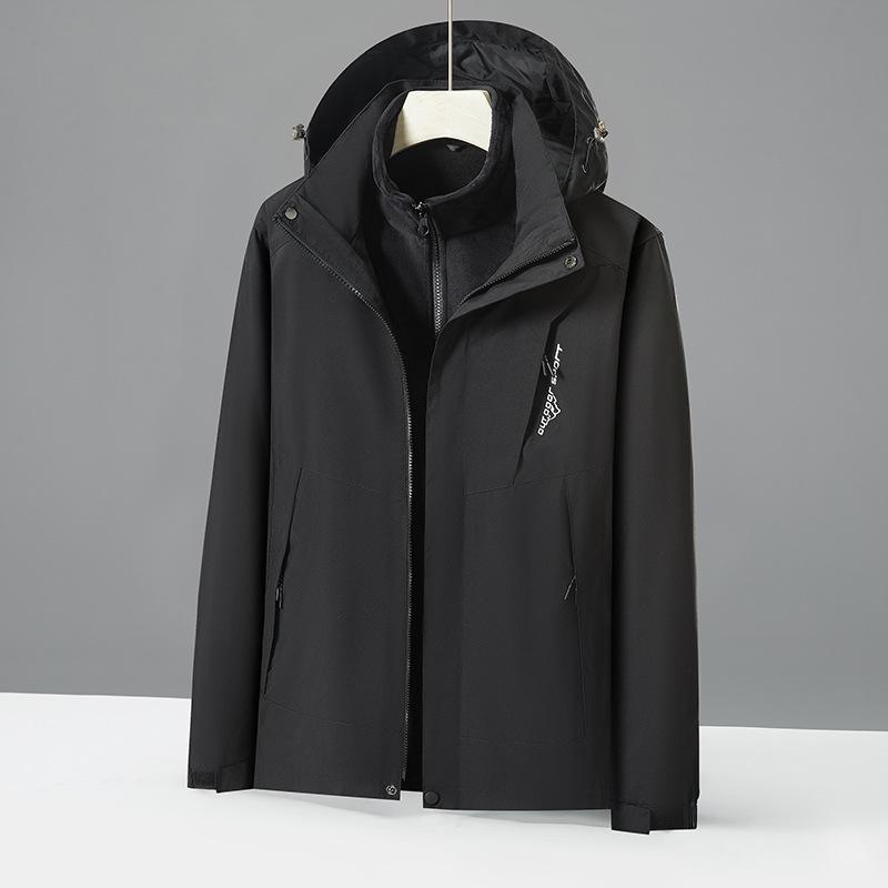 Jacket Two-piece Mountaineering Jacket for Women Thickened Autumn and Winter Windproof and Waterproof New Spring and Autumn Jacket for Men
