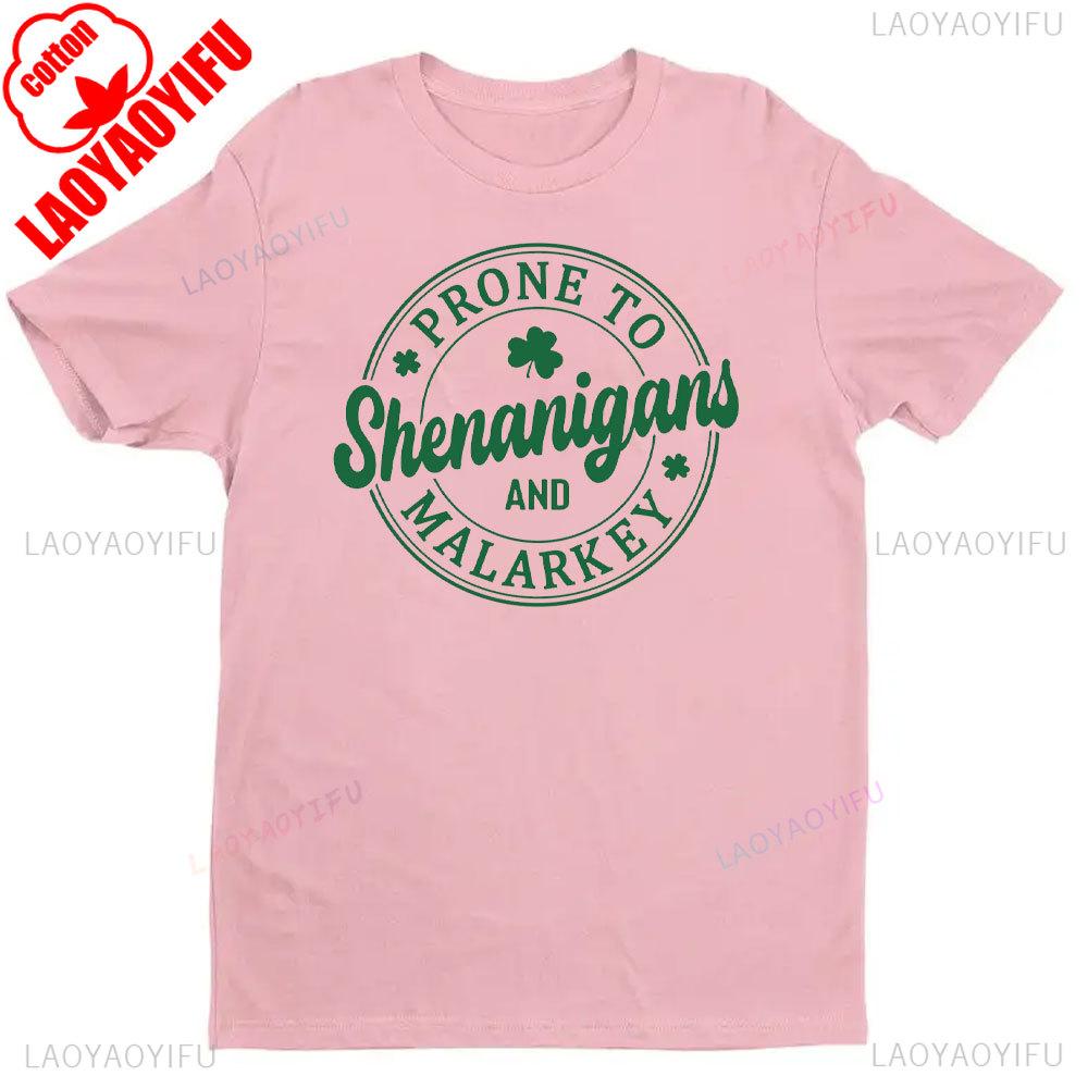 Женские рубашки ко Дню Святого Патрика Начнем веселье Рубашка Счастливая футболка графические футболки S