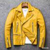 Men's PU motorcycle leather jacket, autumn new casual versatile slim fit thickened men's leather jacket