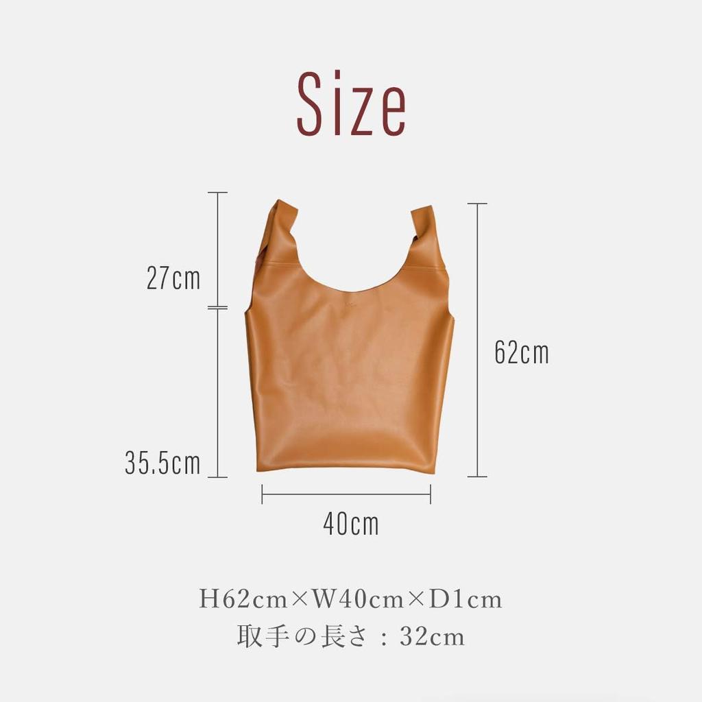 Tote Market Shopping Large Cowhide Fits A4 and Brown [RafiCaro] Bag, Bag, Men's & Women's Bag, Capacity, Leather, Handles, Leather, Lightweight,