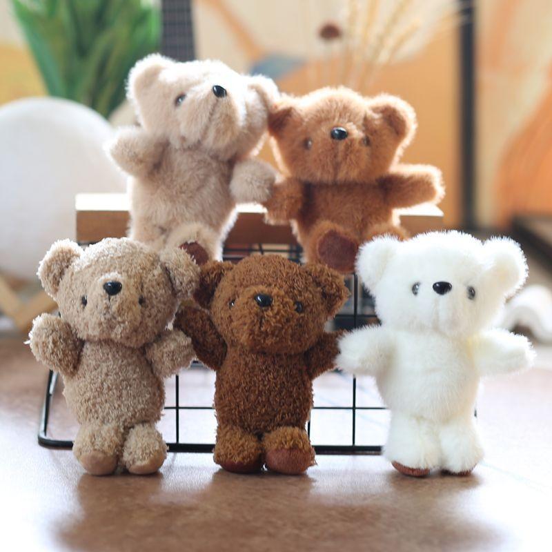 Teddy Bear Plush Keychain Pp Cotton Filled Bag Decor  Kids Gift Animal Stuffed