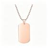 Round Bead Stainless Steel Necklace with Custom Engraving – Ideal Birthday Gift