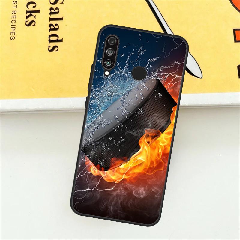 Hockey Stick and Puck For Huawei Nova 12i 7i 8i 11i Y73 Y72 Y61 Y91 Y90 Y70 Y60 9 10 SE 11 Pro P30 P40 Lite Case