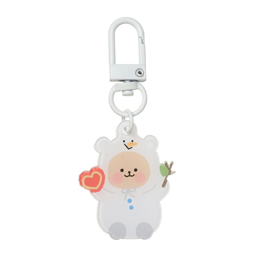 Fashion Jewelry Acrylic Phone Chain Bag Pendant Rabbit Cat Bear Keyring Keychains