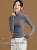Women's High-Neck Slim-Fit Long-Sleeved Top: Stylish & Comfortable for Spring/Autumn.