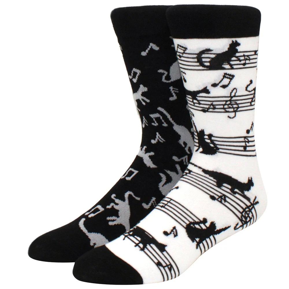 Herren Damen Socken Kreative AB Asymmetrische Baumwollsocken Mode Persönlichkeit Trend Cartoon Paar Lustige Socken Täglich Große Größe Socken
