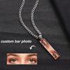Colar Personalizado Olhos Humanos Punk Aço Inoxidável À Prova D'água Pingente Personalizado Impressão UV Joias Precisão de Cor Presente para Namorada