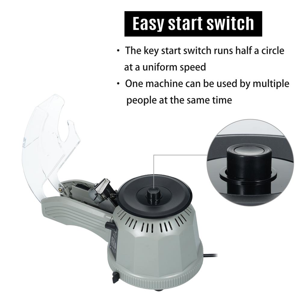 Automatic Tape Dispenser Cutter Electric Rotary Tape Cutting Machine for 253278mm Tape Inner