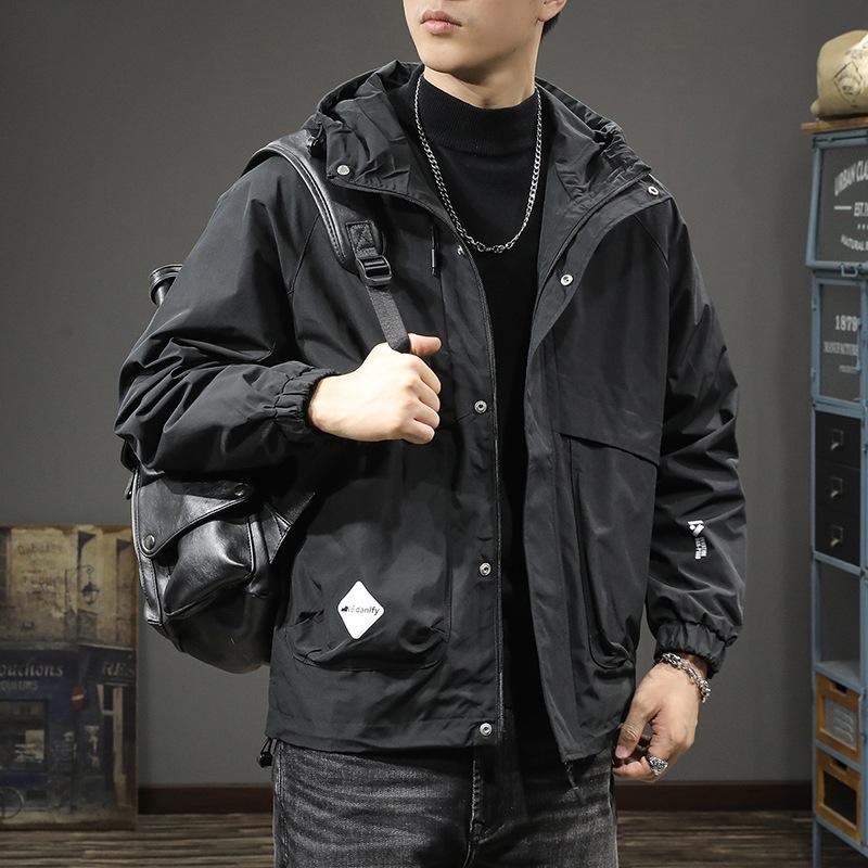 Tide Brand American Functional Jacket Men'S Jacket Loose Large Size Mountain Outdoor Leisure Hooded Tooling Outside