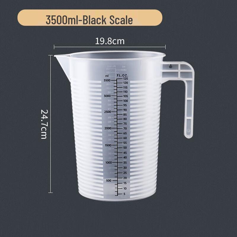 Yangg Verdickte Messbecher aus Kunststoff mit Graduierung