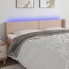 VidaXL LED Headboard Bedroom Furniture Double Bed Accessory Head of Bed Frame Interior Cappuccino 3123203