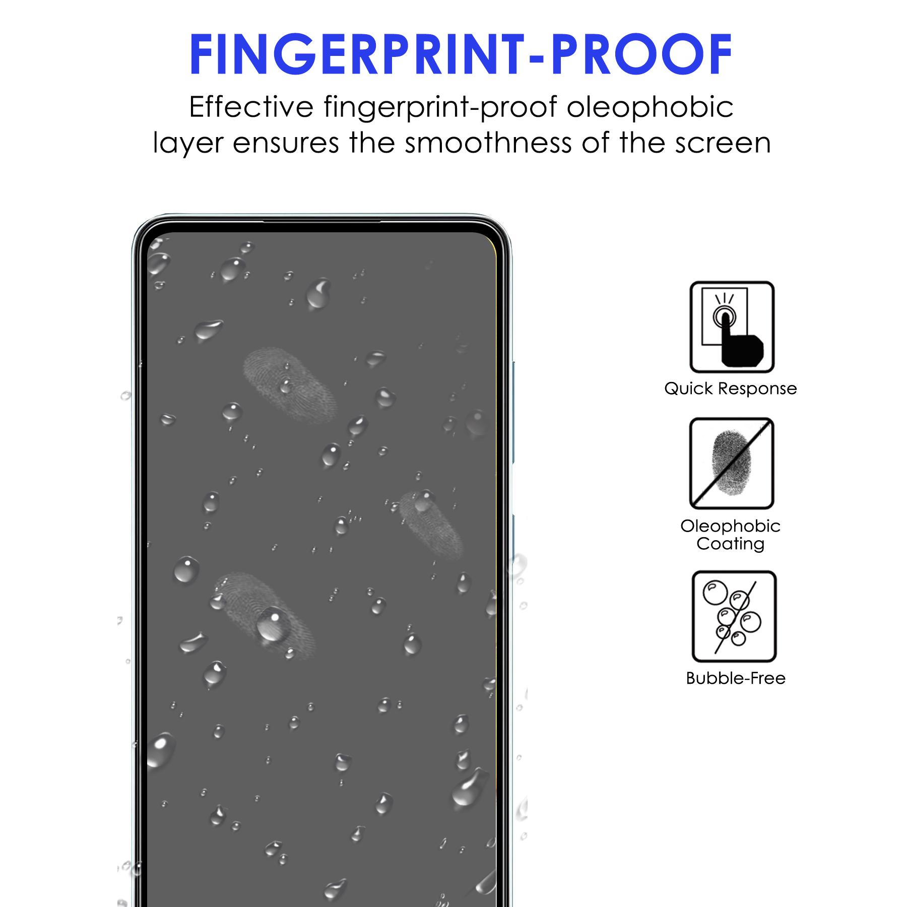 

For Samsung Galaxy A53 5G Full Screen Coverage Full Glue AGC Tempered Glass Film Black Edge Glass Screen Protector Type A